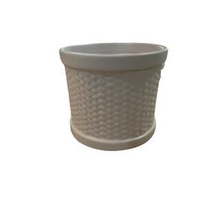 RETIRED Dove weave centerpiece Easy with meltcup Yankee Candle